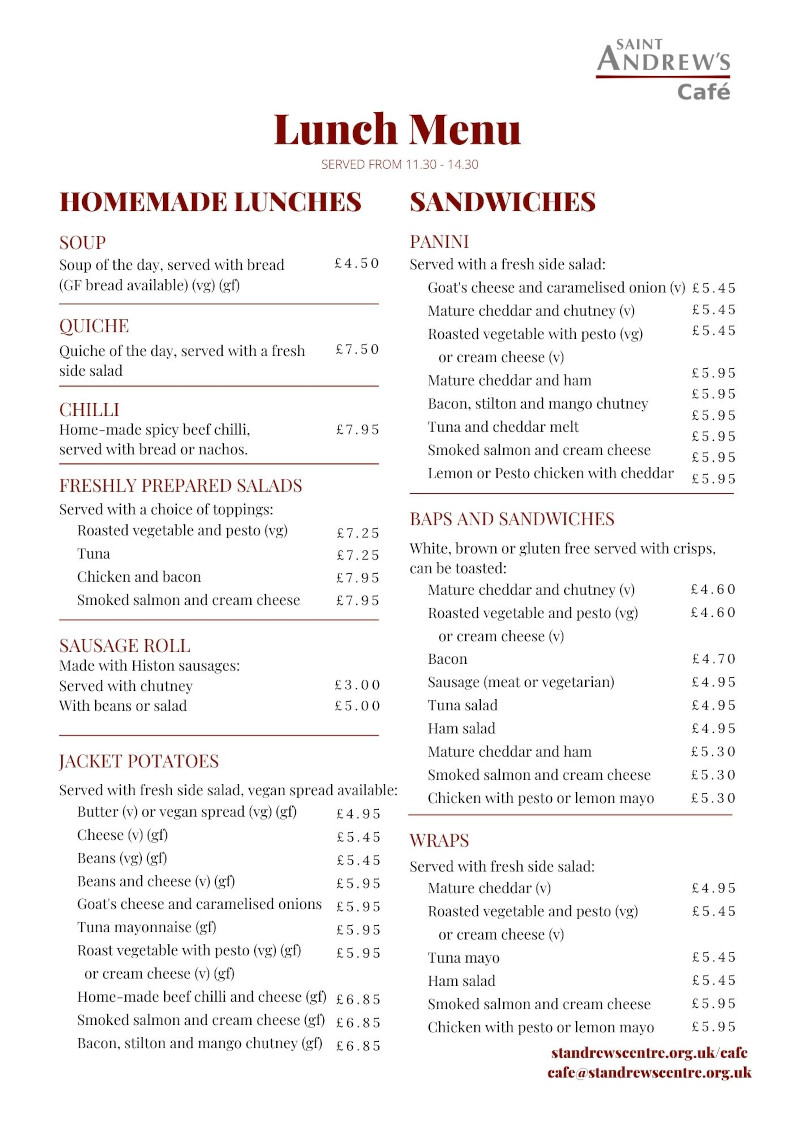 Cafe Menu Feb 2024 page 2
